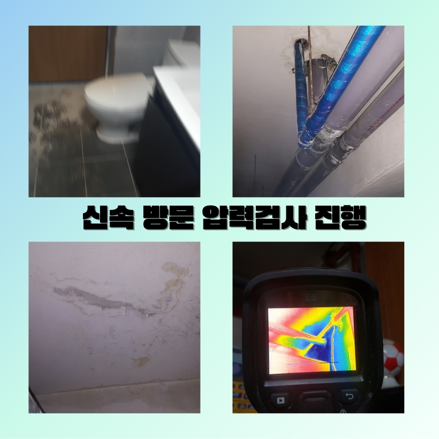 물왕동누수탐지 빌라 욕실 바닥 누수 점검 사진 5